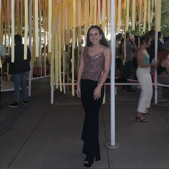 SOLD — Free People Metallic Pink Cowl-Neck Tank Top - XS - Picture 6 of 6